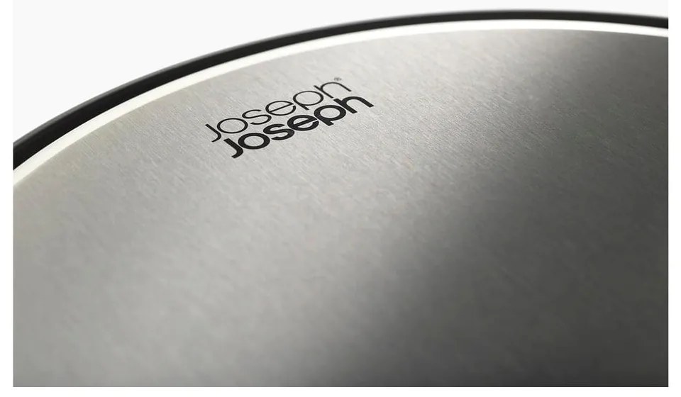 Матово черно метално кошче за боклук с педал 30 l Arc – Joseph Joseph