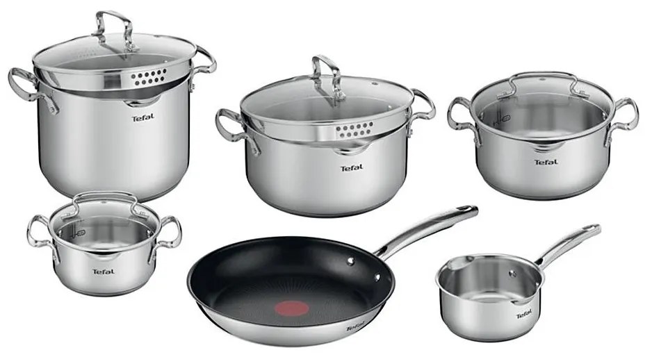 Tefal - К-кт готварски съдове 10 бр. DUETTO
