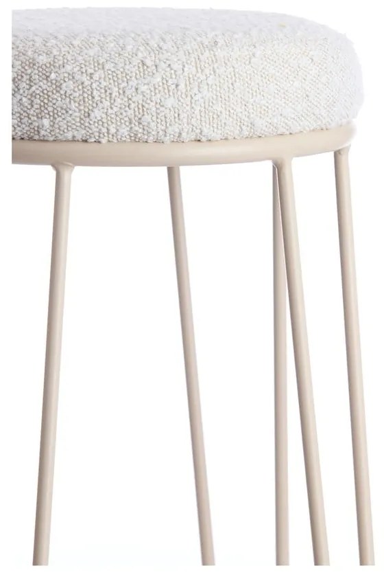Кремав тапициран бар стол (височина на седалката 73 cm) Alice – Light &amp; Living