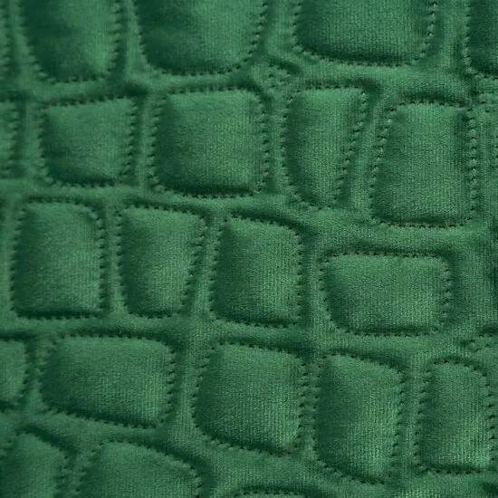 Дизайнерска покривка за легло  SALVIA  от фино зелено кадифе Ширина: 220 см | Дължина: 240 см