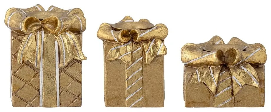 Свещници в комплект от 3 бр. от полирезин Halia – Bloomingville