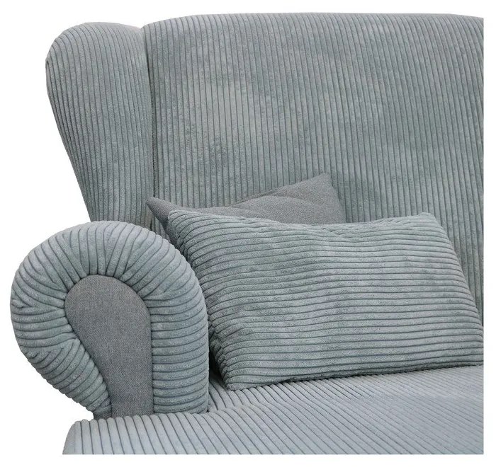 Сиво-син шезлонг от рипсено кадифе Lord – Ropez