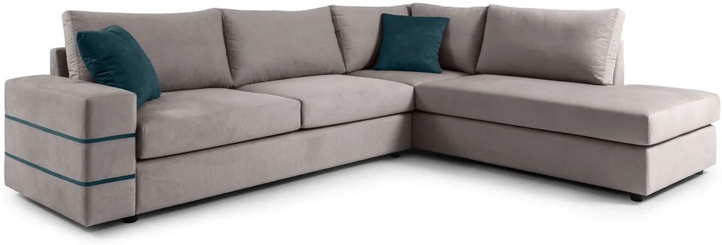 Ъглов диван Holmes-Gray Light-Right