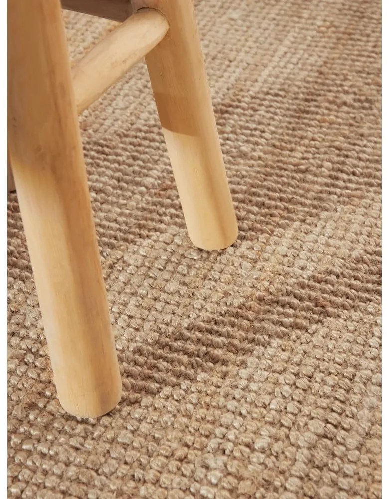 Кръгъл килим от юта в естествен цвят ø 200 cm Bouclé Jaipur – Hanse Home