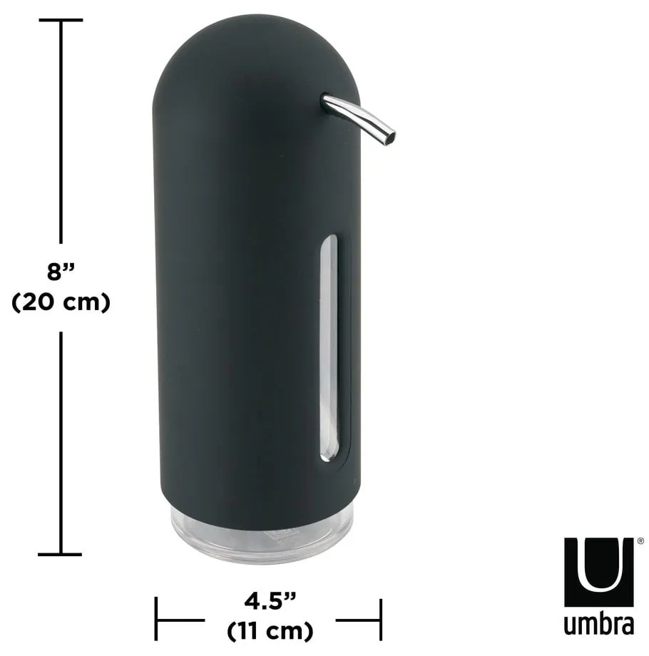 Черен пластмасов дозатор за сапун 350 ml Penguin - Umbra