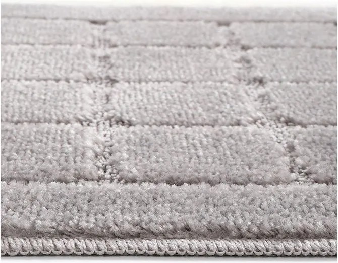 Сиви килими за баня в комплект 2 бр. 50x80 cm Kareli – Foutastic