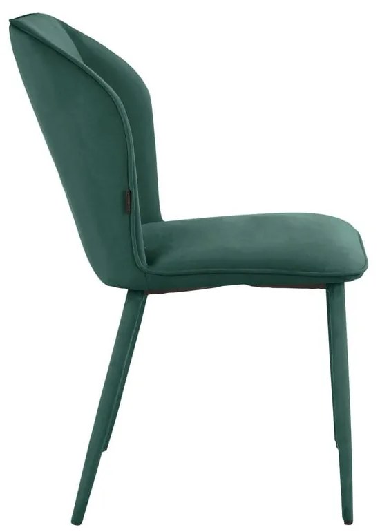 Зелени кадифени трапезни столове в комплект от 2 бр. Wilma – Støraa