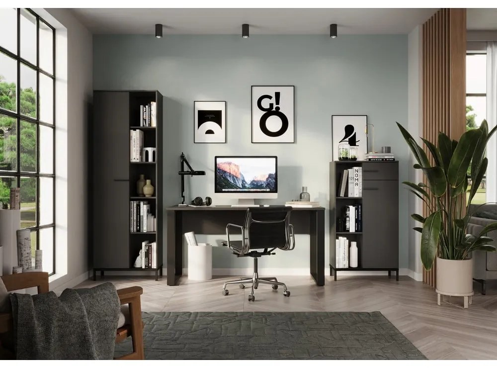 Антрацитна библиотека 64x190x34 cm Rovigo – Germania