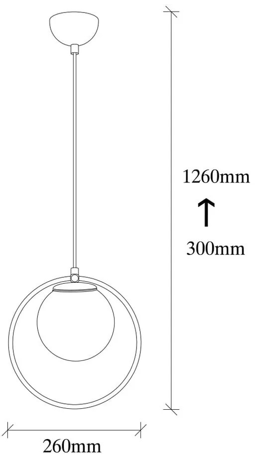Черно метално висящо осветително тяло Opviq lights Vivi - Opviq lights