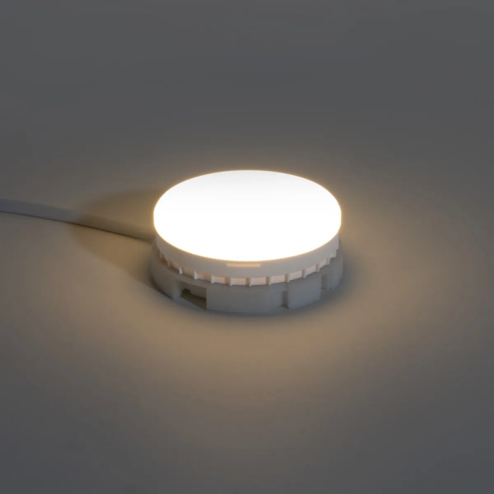 Комплект от 5 GX53 3-степенни димируеми до топло LED крушки 7W 750 lm 2700K-4000K