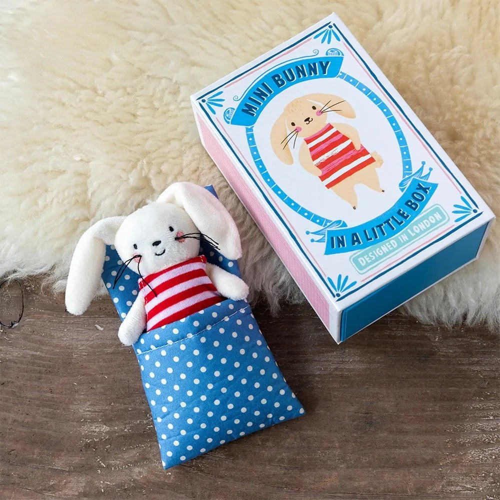 Плюшена играчка Mini Bunny in a Little Box – Rex London