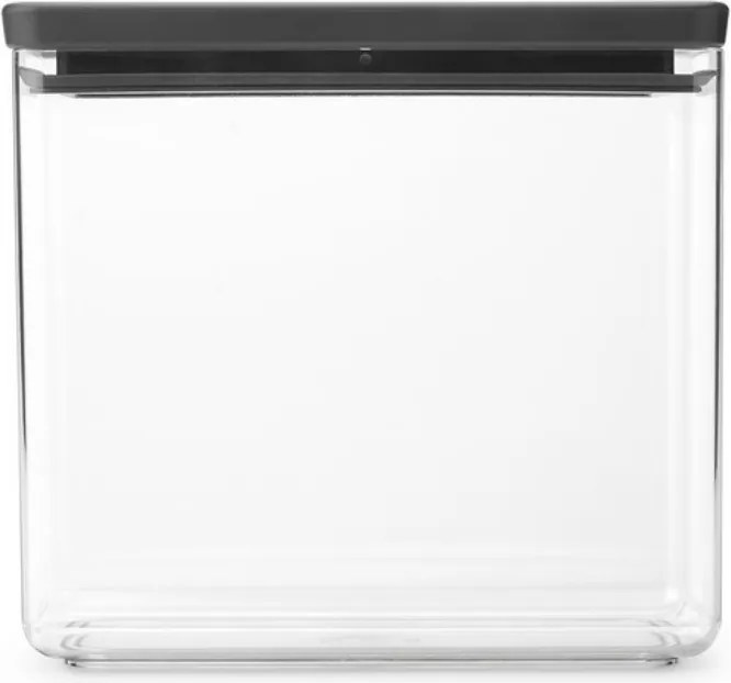Кутия за съхранение Brabantia Tasty+ Stackable 1008875, 3.5 л, Силиконово уплътнение, Без BPA, Тъмносив