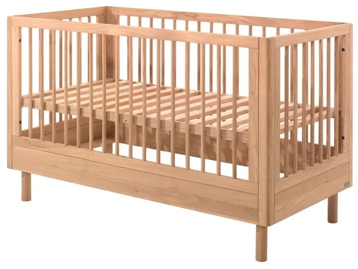 Детско креватче 70x140 cm от масивен дъб в естествен цвят Forrest – Vipack