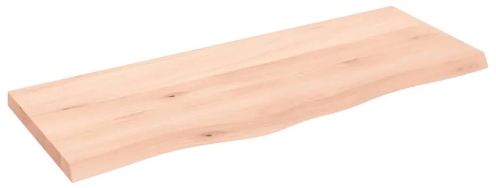 3156300 vidaXL Плот за маса, 100x40x(2-4) см, необработен масивен дъб