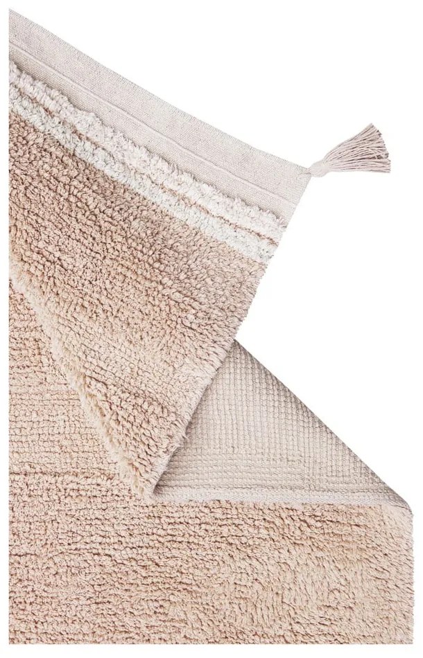 Светлорозов ръчно изработен памучен килим подходящ за пране 120x160 cm Bloom Rose – Lorena Canals