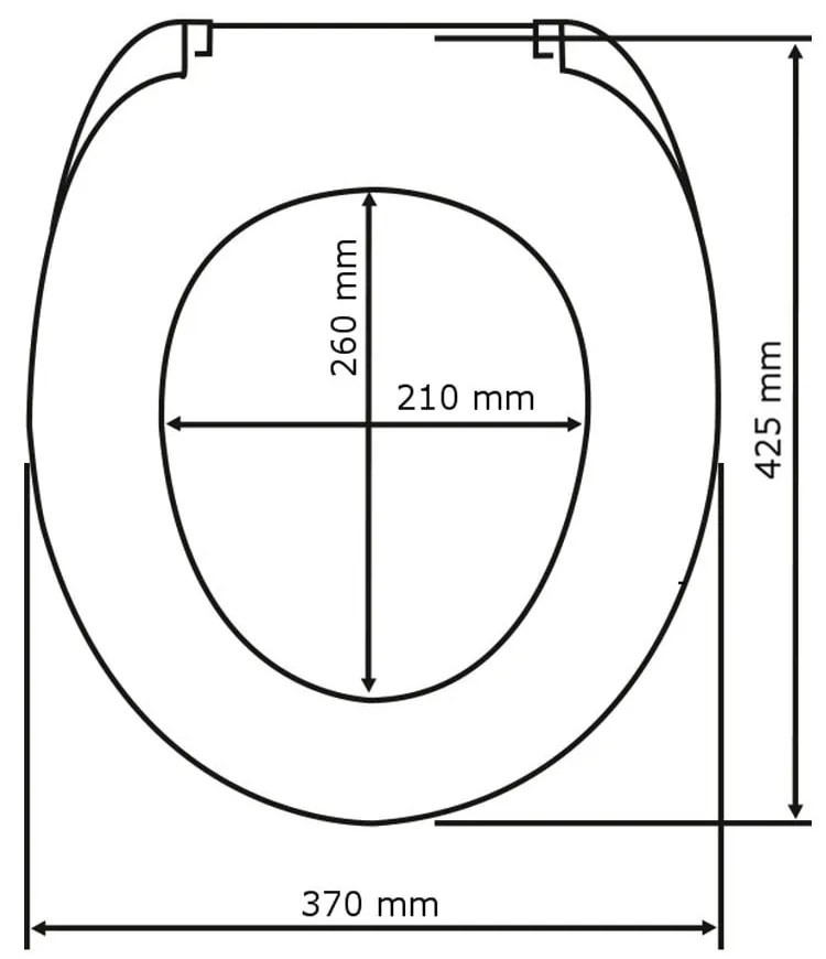 Седалка за тоалетна 37 x 42,5 cm Bamboo – Wenko