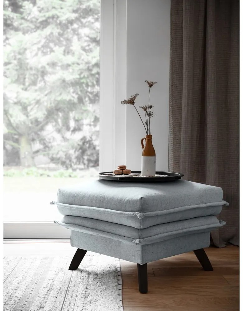 Светлосива табуретка за крака Charming Charlie - Miuform