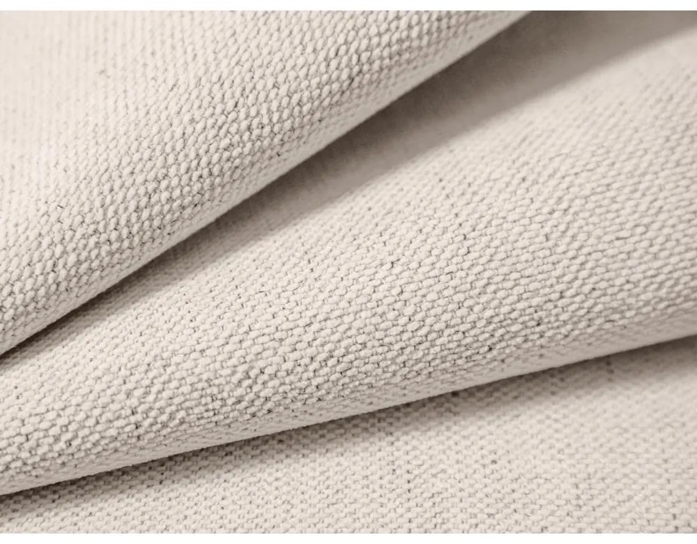 Кремаво двойно тапицирано легло с място за съхранение с включена подматрачна рамка 200x200 cm Lupine – Micadoni