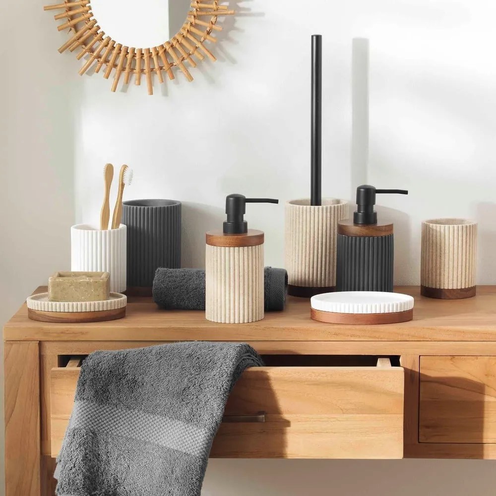 Антрацитна четка за тоалетна от полирезин Niagara – douceur d'intérieur