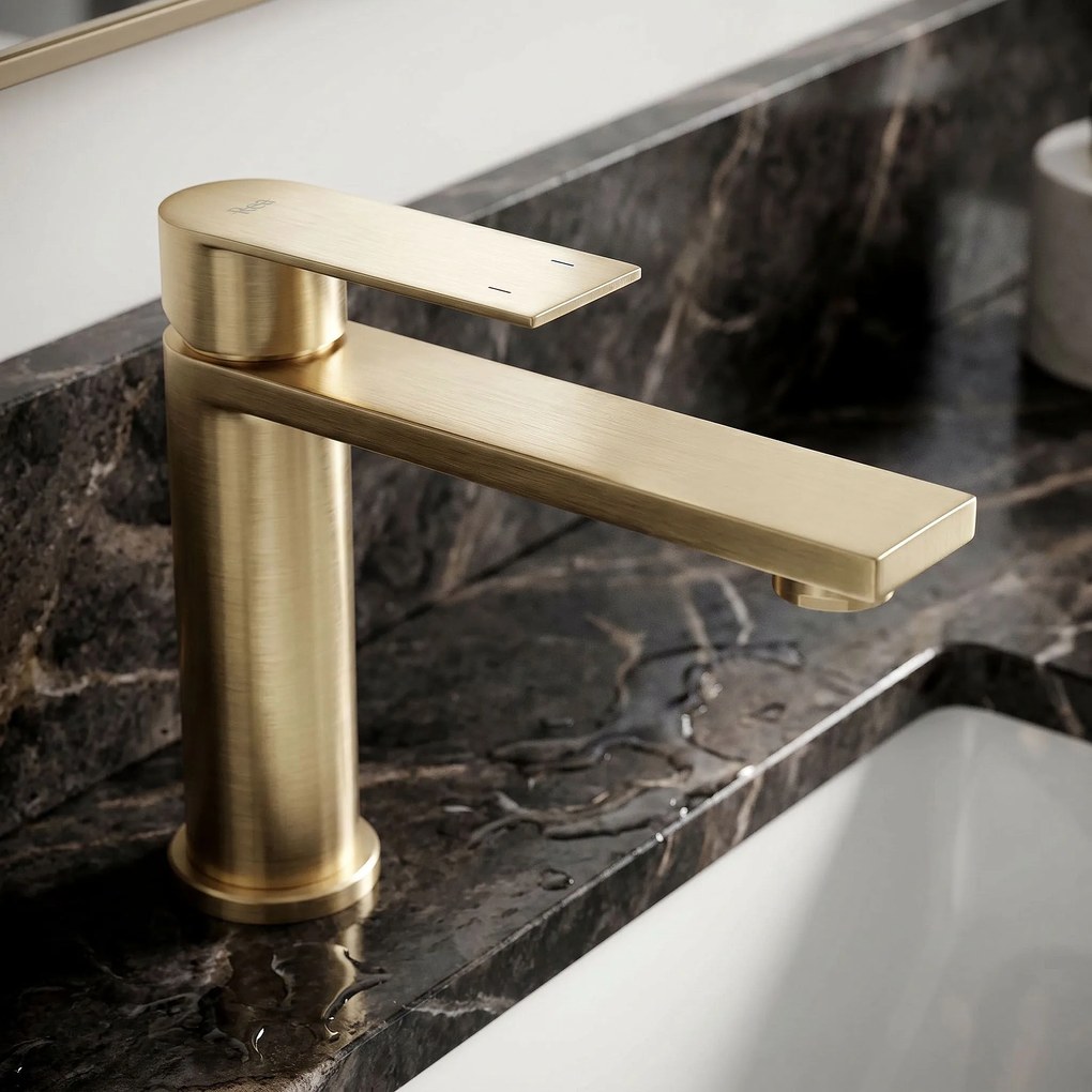 Смесител за баня Rea Hunter Brush Gold Low