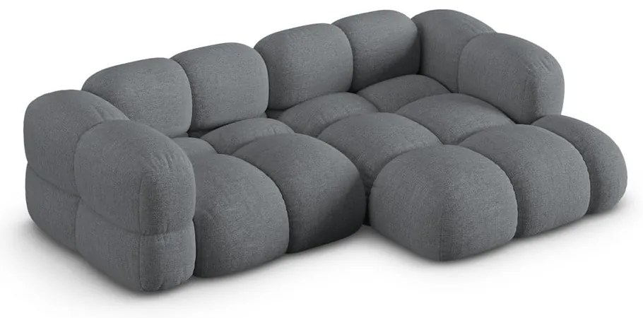 Сив ъглов диван (десен ъгъл) Loretto – Cosmopolitan Design