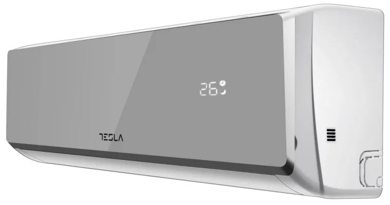 Инверторен климатик Tesla TT34EX82SM-1232IAW, Wi-Fi, 12000 BTU, Турбо, Нагряване, Таймер, Самопочистване, Сив