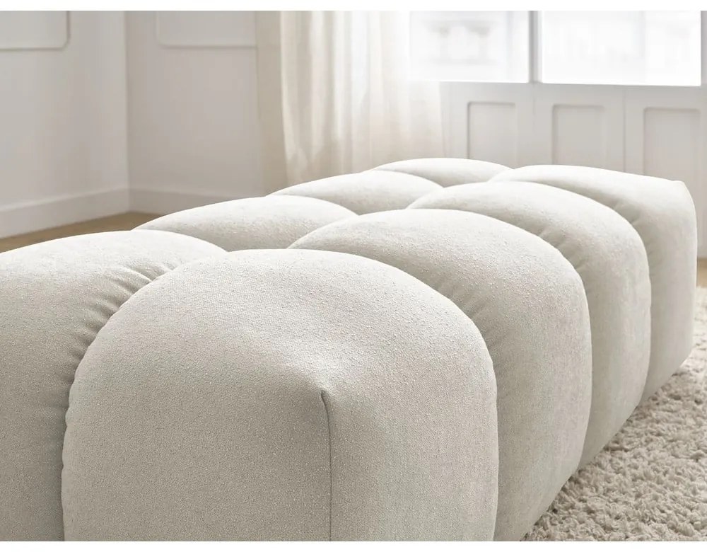 Бяла табуретка от прежда с примки от букле Everest – Bobochic Paris