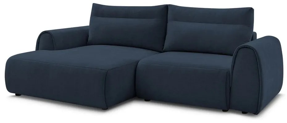 Тъмносин ъглов диван Aden – Bobochic Paris
