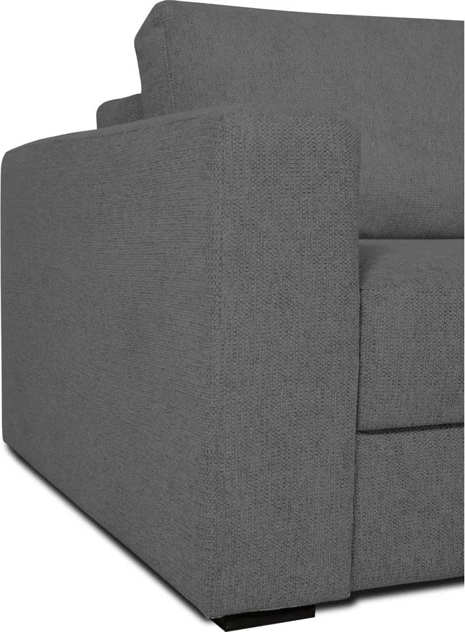 Сив разтегателен диван 238 см Resmo - Scandic