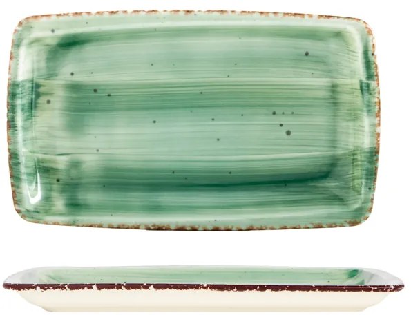 Gural Porselen - Green Правоъгълно плато 29x17cm. (NBNORD29X17KY50YS)