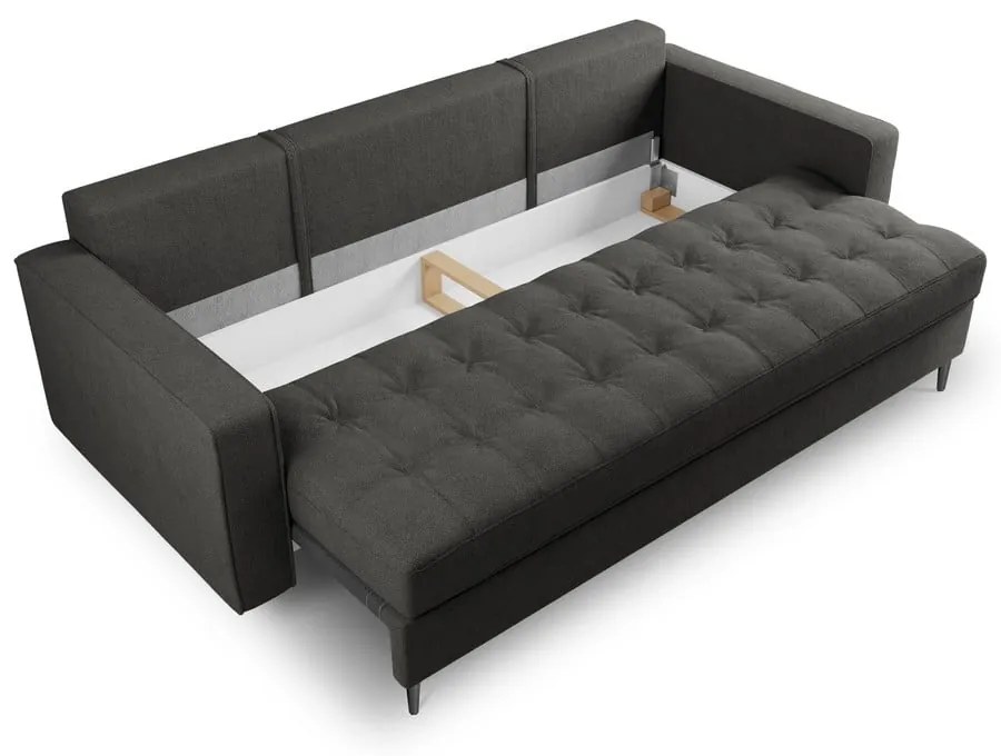 Тъмно сив разтегателен диван Santo - Milo Casa