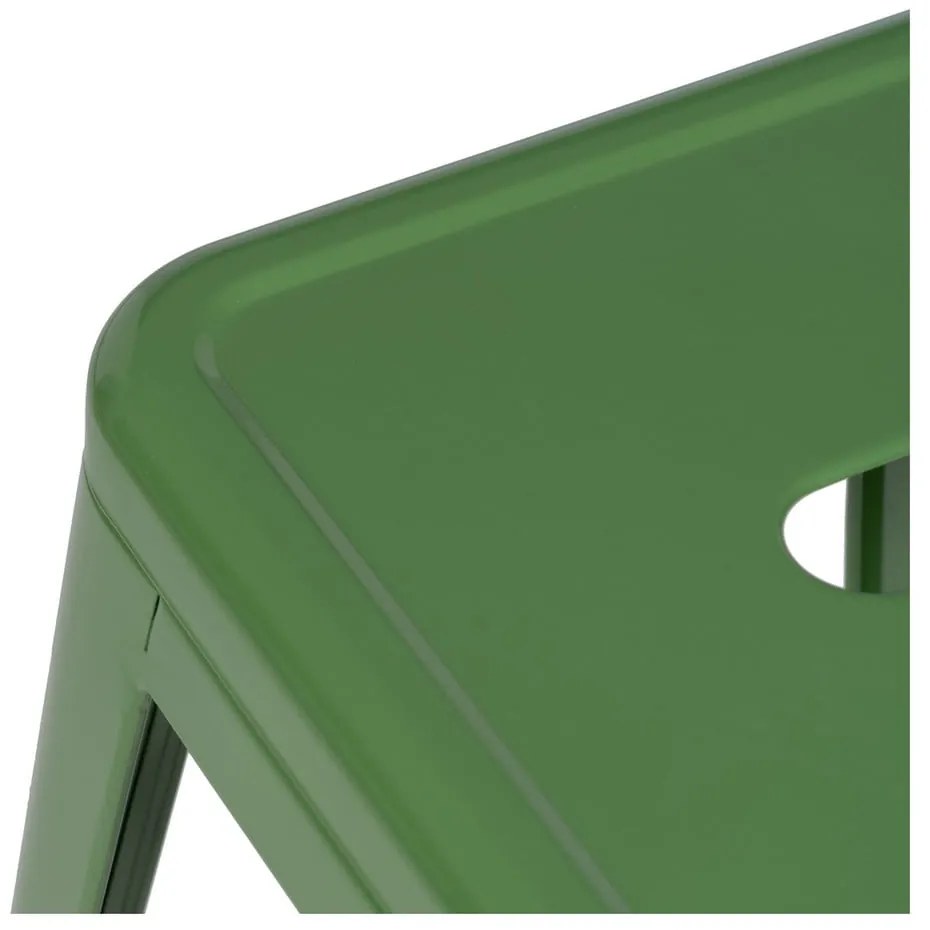 Зелени метални бар столове в комплект 2 бр. (височина на седалката 61 cm) – Ixia