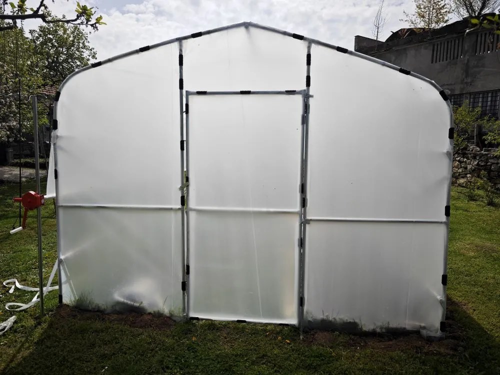 Професионална модулна оранжерия Tunnel Pro System 3 - 18 кв.м. с една врата (6x3x2m)