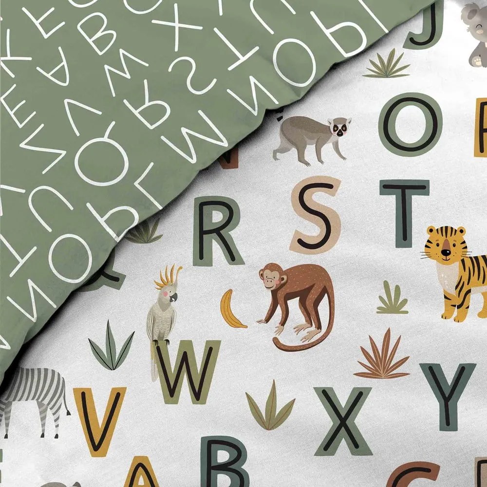 Единично памучно детско спално бельо 140x200 cm Tigry – douceur d'intérieur