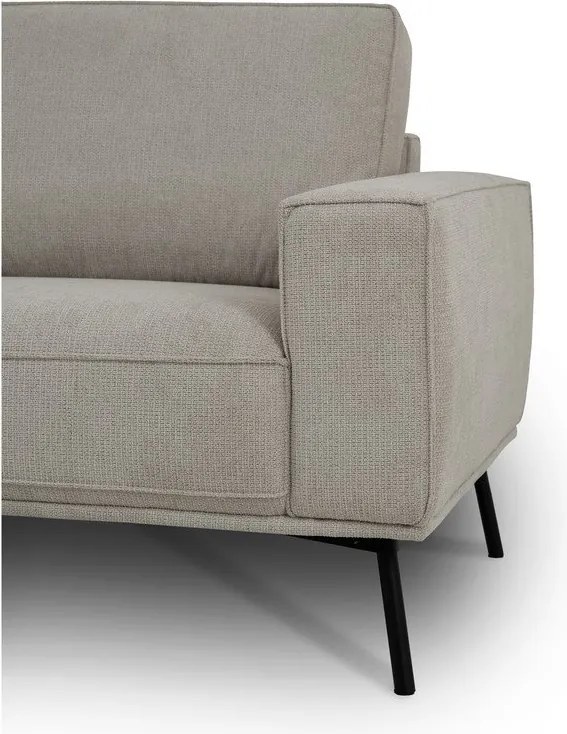 Сиво-бежов шенилов ъглов диван (ляв ъгъл/L форма) Amsterdam – Scandic