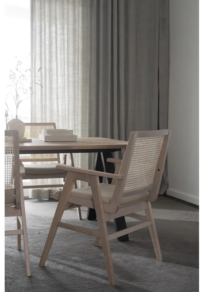 Сгъваема маса за хранене с дъбов плот 170x100 cm Carradale - Rowico