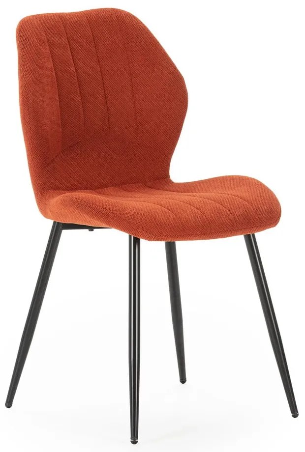 Трапезни столове в комплект от 4 бр. в тухлен цвят Milu – Marckeric