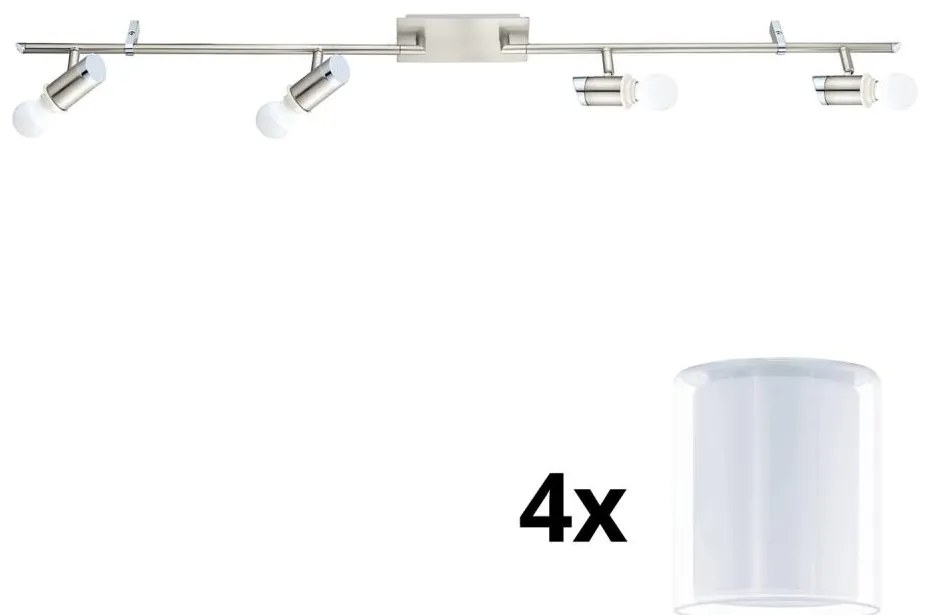 Eglo - LED точкови лампи MY CHOICE 4xE14/4W/230V хром/бяло
