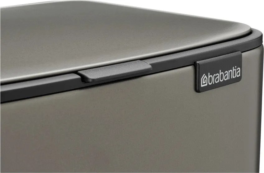 Сиво стоманено кошче за боклук с педал 12 l Bo – Brabantia