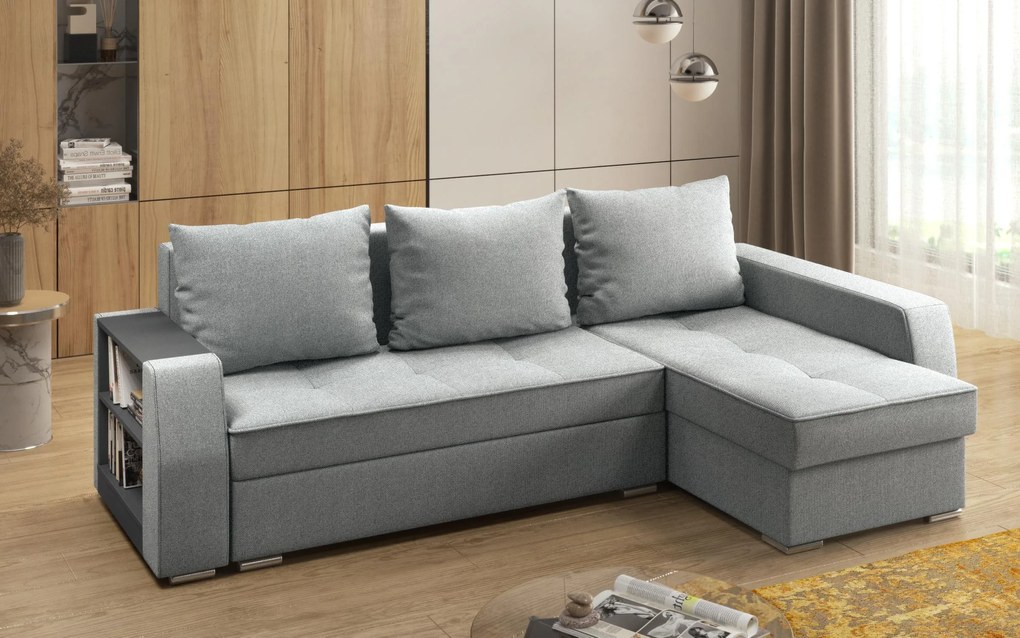 Разтегателен диван Наваро + подлакътник мини етажерка