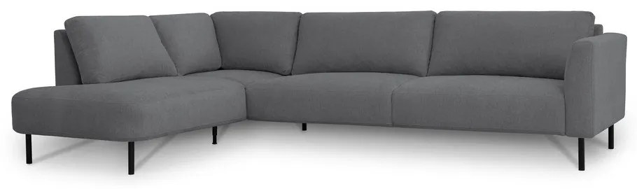 Тъмносив ъглов диван (ляв ъгъл) Hero – Scandic