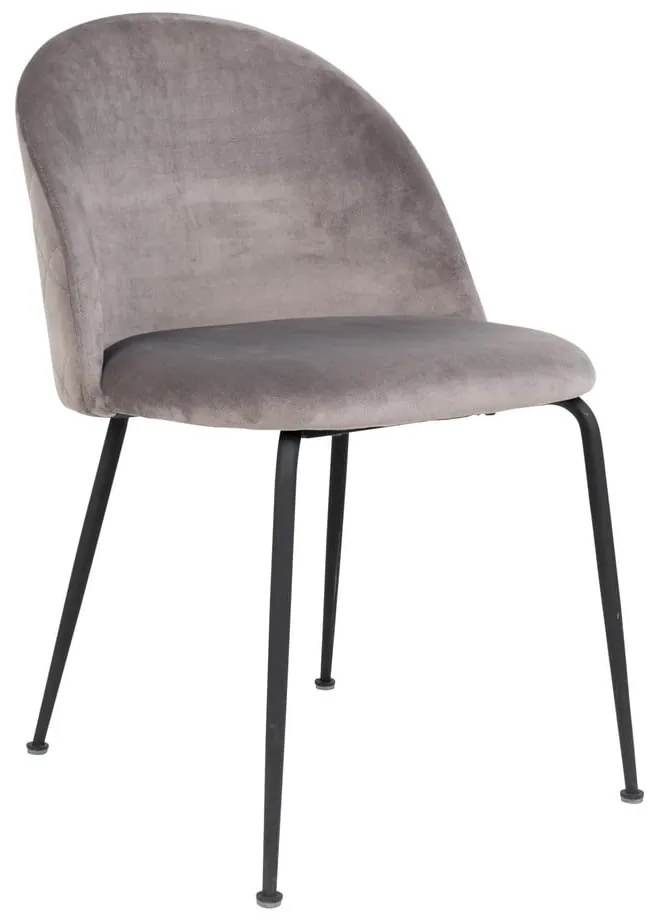 Светлосиви кадифени трапезни столове в комплект от 2 броя Geneve - House Nordic