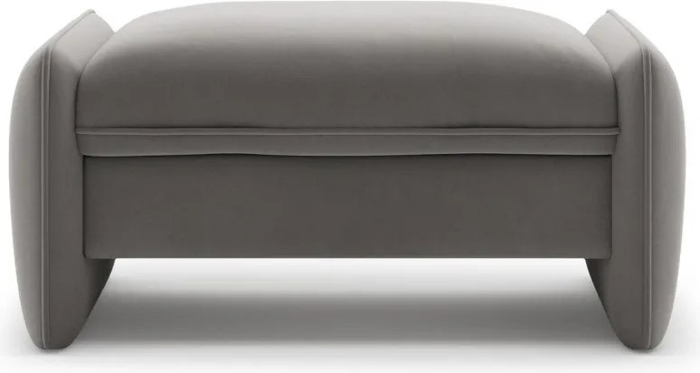 Тъмносива кадифена табуретка Georgia – Micadoni