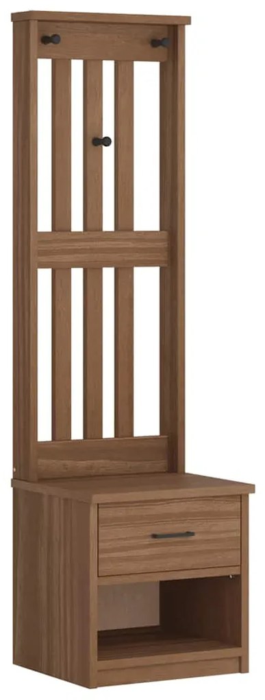 4010482 vidaXL L Дърво за антре SANDNES 45x40x159,5 cm масивна дървесина бор
