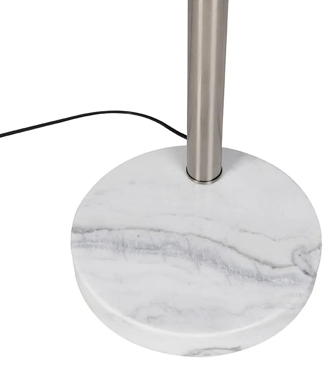 Дизайнерска подова лампа стомана 5-светлина - Sixties Marmo