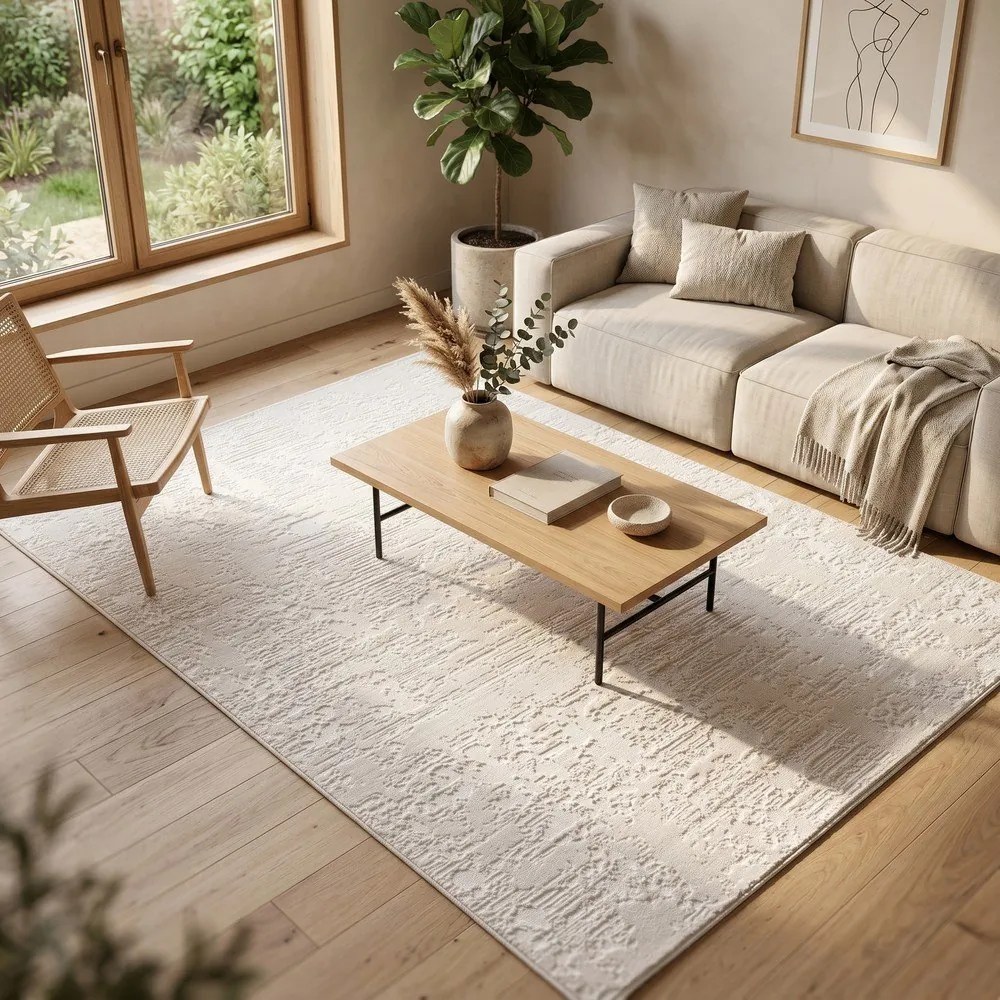 Кремав килим 160x230 cm Celeste – ESTE