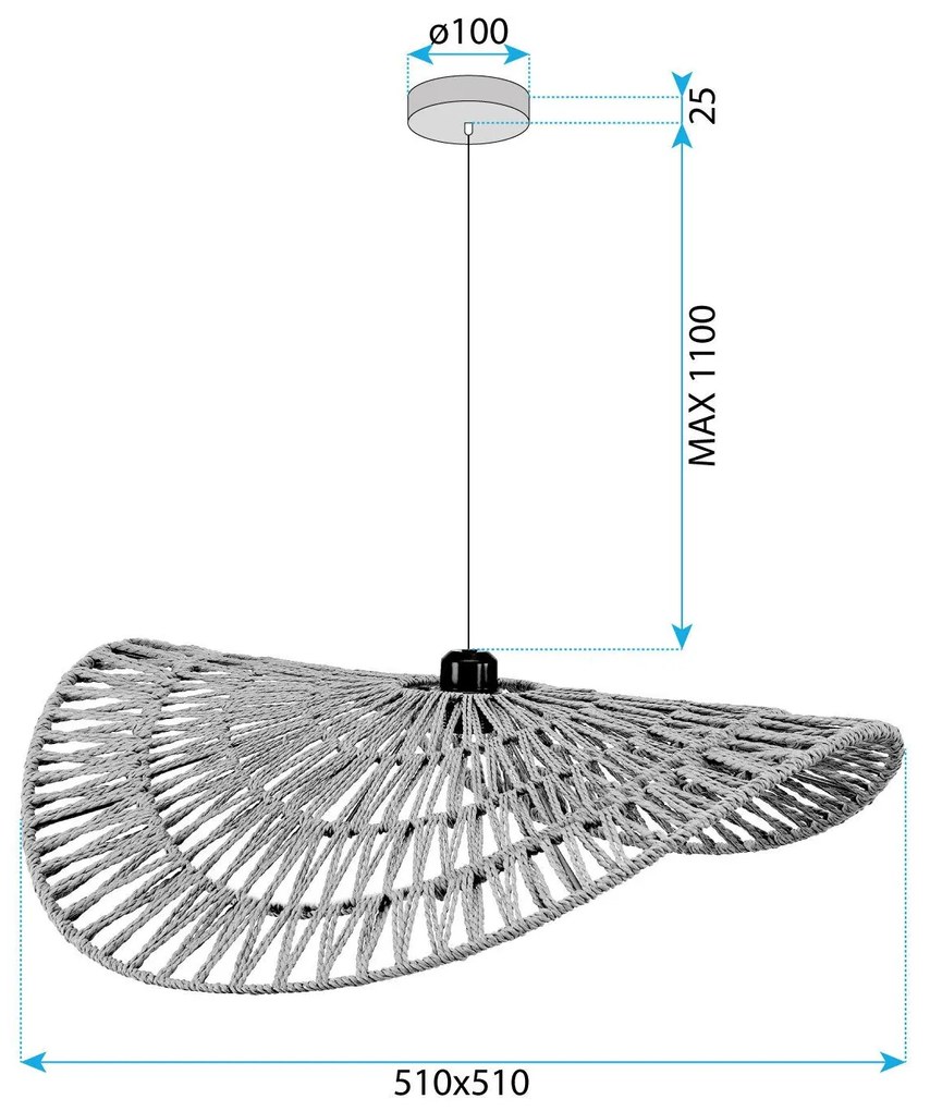 Пендел BOHO APP1739-1CP 50CM