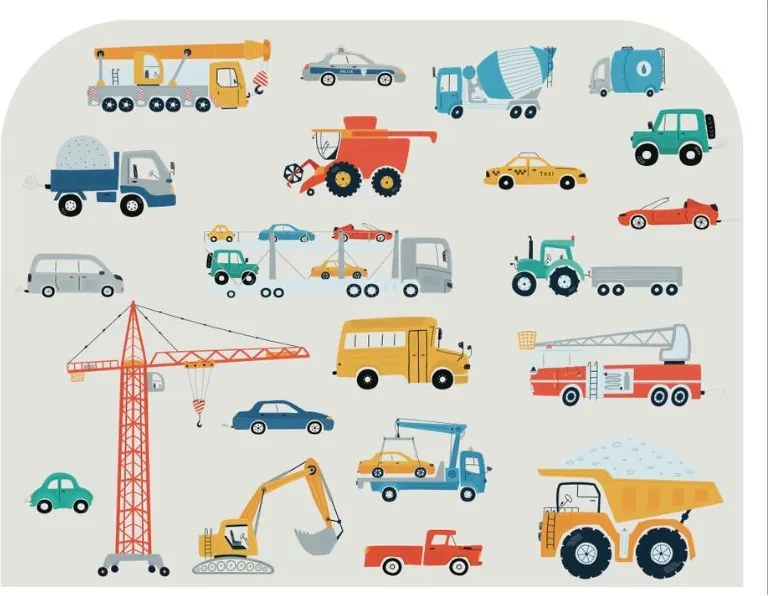 Детско легло MIKI 160 x 80 cm с мотив на камион