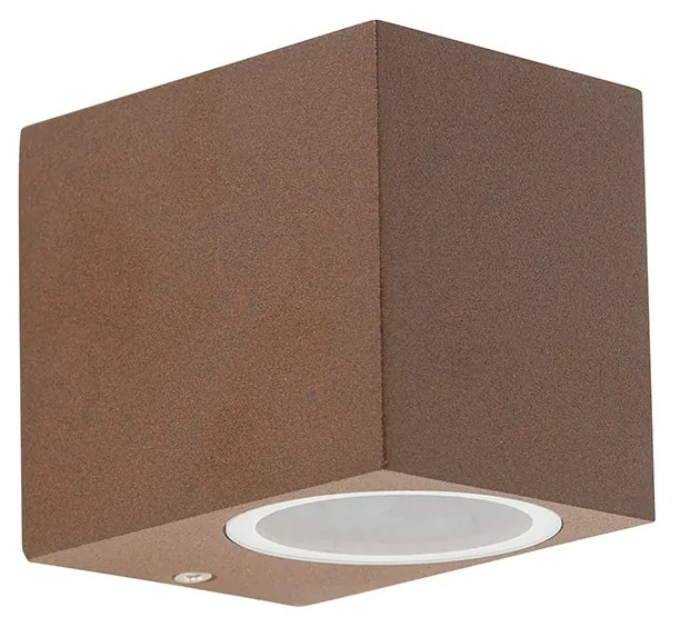 Интелигентен стенен аплик ръждяво кафяв IP44 с Wi-Fi GU10 - Baleno