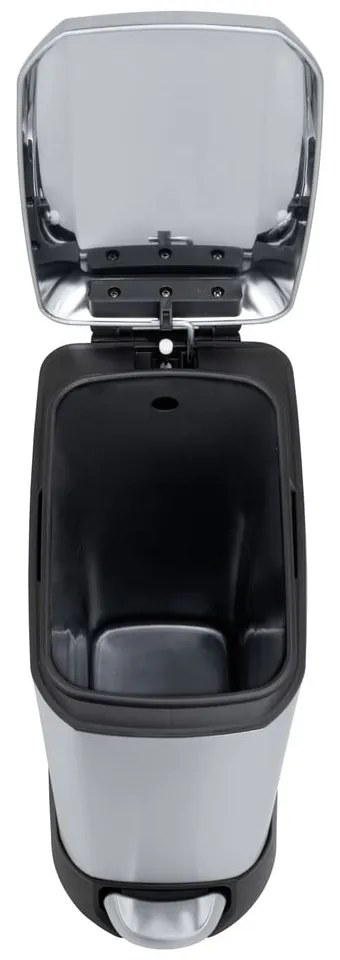 Кошче за боклук с педал от неръждаема стомана в сребрист цвят 12 l Design – Wenko